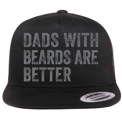Funny Dads With Beards Are Better Fathers Valentines Day Flatbill Hat