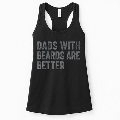 Funny Dads With Beards Are Better Fathers Valentines Day Womens Tank Top
