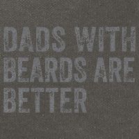 Funny Dads With Beards Are Better Fathers Valentines Day Cotton Canvas Backpack