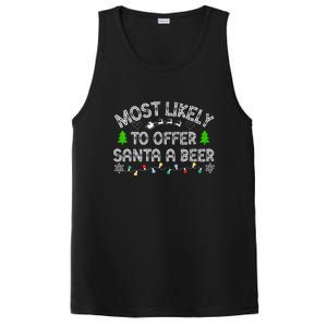 Funny Drinking Xmas Most Likely To Offer Santa A Beer Christmas Gift PosiCharge Competitor Tank