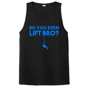 Funny Do You Even Lift Bro Gift | Cute Skiing Lover Boy PosiCharge Competitor Tank