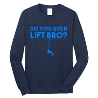 Funny Do You Even Lift Bro Gift | Cute Skiing Lover Boy Long Sleeve Shirt