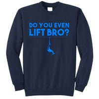 Funny Do You Even Lift Bro Gift | Cute Skiing Lover Boy Tall Sweatshirt