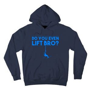 Funny Do You Even Lift Bro Gift | Cute Skiing Lover Boy Tall Hoodie