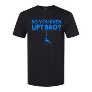 Funny Do You Even Lift Bro Gift | Cute Skiing Lover Boy Softstyle CVC T-Shirt