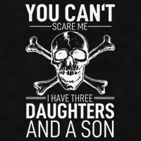 Father Day You Can´t Scare Me I Have 3 Daughters And A Son Ladies PosiCharge Tri-Blend Wicking Tank
