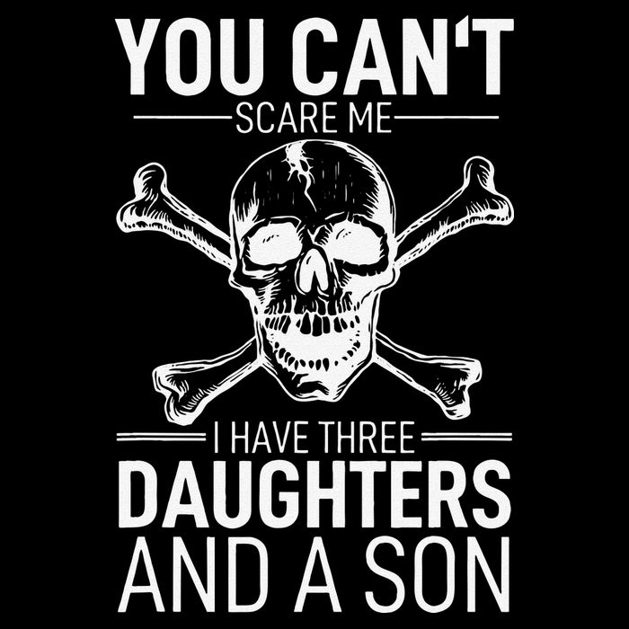 Father Day You Can´t Scare Me I Have 3 Daughters And A Son Drawstring Bag