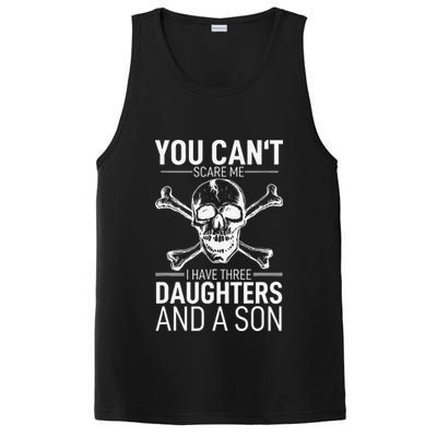 Father Day You Can´t Scare Me I Have 3 Daughters And A Son PosiCharge Competitor Tank