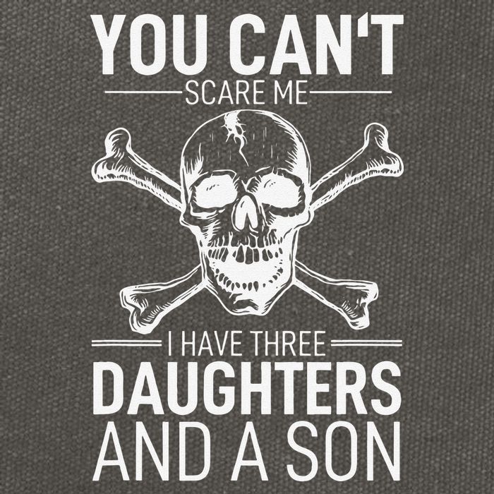 Father Day You Can´t Scare Me I Have 3 Daughters And A Son Cotton Canvas Backpack