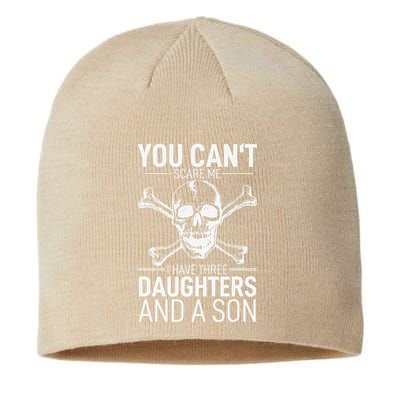 Father Day You Can´t Scare Me I Have 3 Daughters And A Son Sustainable Beanie
