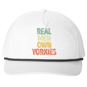 Father's Day Yorkie Dad Real Own Yorkies Snapback Five-Panel Rope Hat