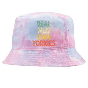 Father's Day Yorkie Dad Real Own Yorkies Tie-Dyed Bucket Hat