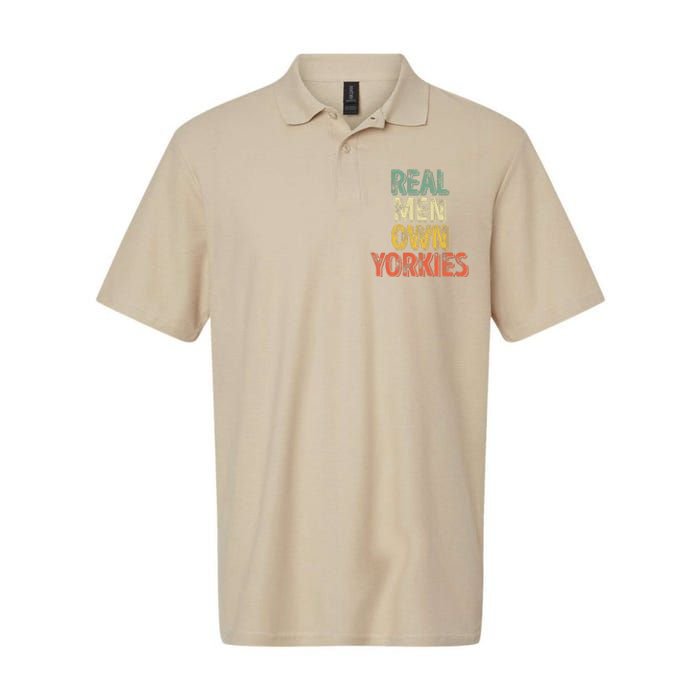 Father's Day Yorkie Dad Real Own Yorkies Softstyle Adult Sport Polo