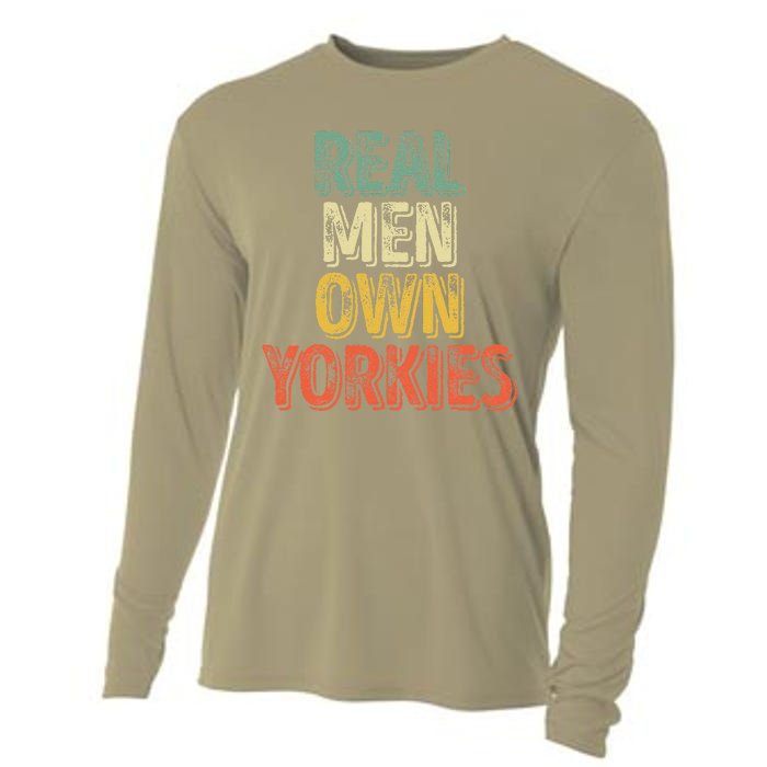 Father's Day Yorkie Dad Real Own Yorkies Cooling Performance Long Sleeve Crew