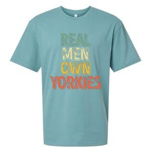 Father's Day Yorkie Dad Real Own Yorkies Sueded Cloud Jersey T-Shirt