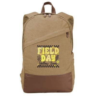 Field Day Yellow Team Field Trip Game Competition Student Cotton Canvas Backpack