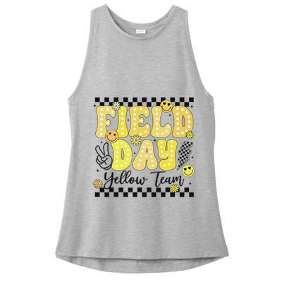 Field Day Yellow Team Field Trip Game Competition Student Ladies PosiCharge Tri-Blend Wicking Tank