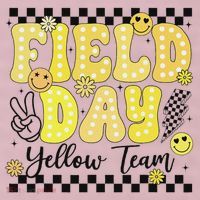 Field Day Yellow Team Field Trip Game Competition Student 25L Jumbo Tote