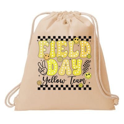 Field Day Yellow Team Field Trip Game Competition Student Drawstring Bag