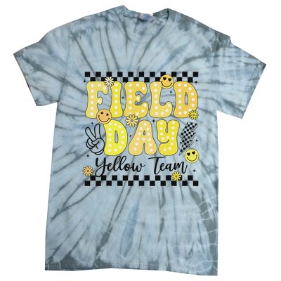 Field Day Yellow Team Field Trip Game Competition Student Tie-Dye T-Shirt