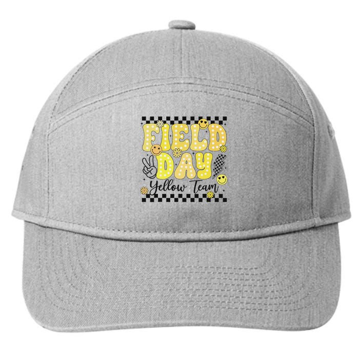 Field Day Yellow Team Field Trip Game Competition Student 7-Panel Snapback Hat