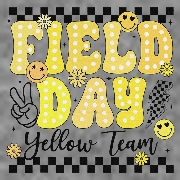 Field Day Yellow Team Field Trip Game Competition Student Sustainable Beanie