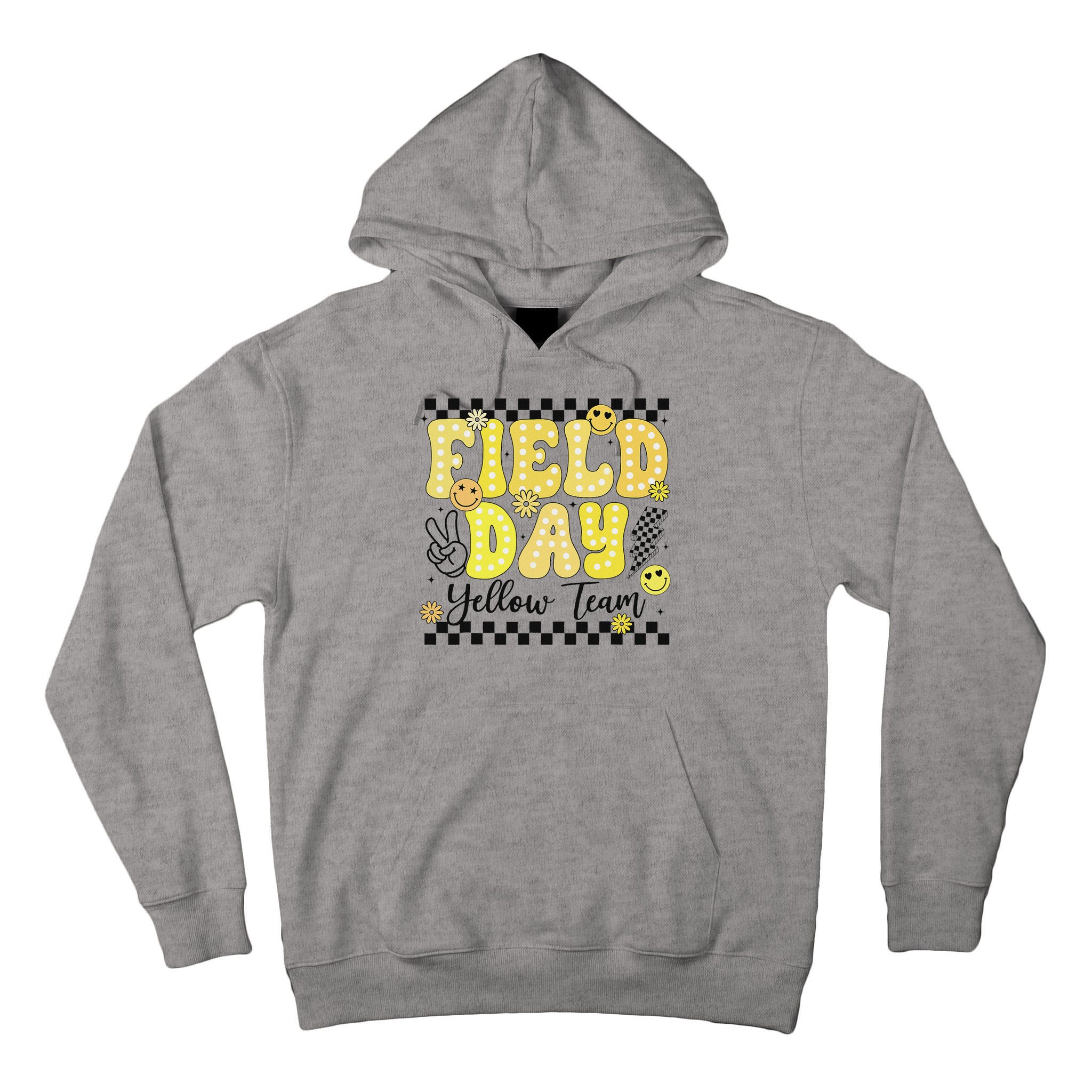 Field Day Yellow Team Field Trip Game Competition Student Tall Hoodie