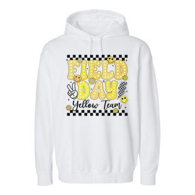 Field Day Yellow Team Field Trip Game Competition Student Garment-Dyed Fleece Hoodie