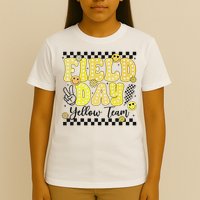 Field Day Yellow Team Field Trip Game Competition Student T-Shirt