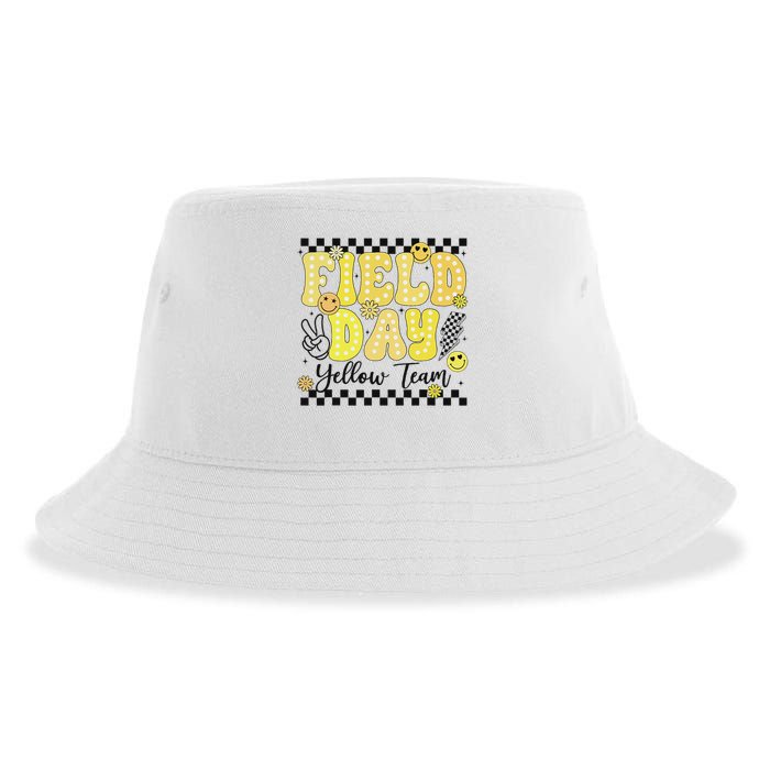 Field Day Yellow Team Field Trip Game Competition Student Sustainable Bucket Hat