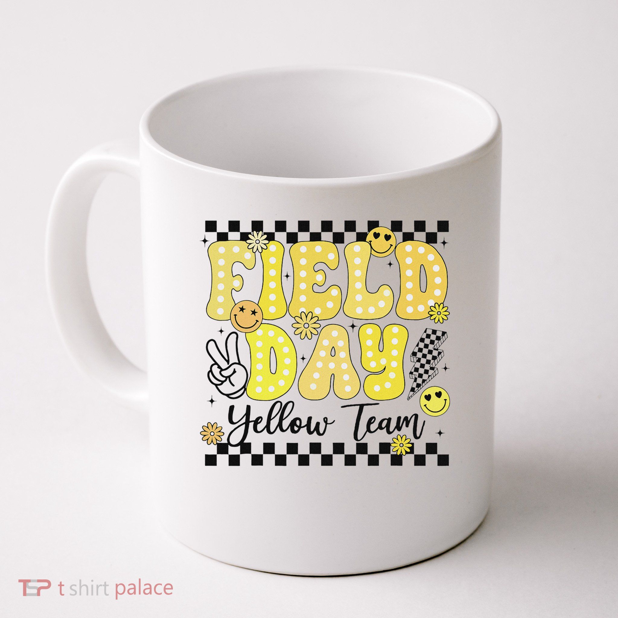 Field Day Yellow Team Field Trip Game Competition Student Mug