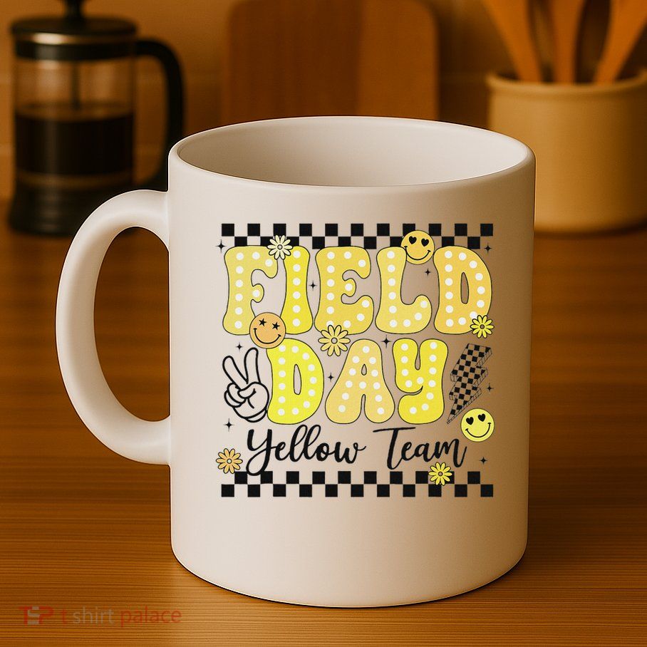 Field Day Yellow Team Field Trip Game Competition Student Mug