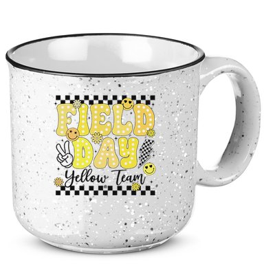 Field Day Yellow Team Field Trip Game Competition Student 15oz Campfire Ceramic Mug