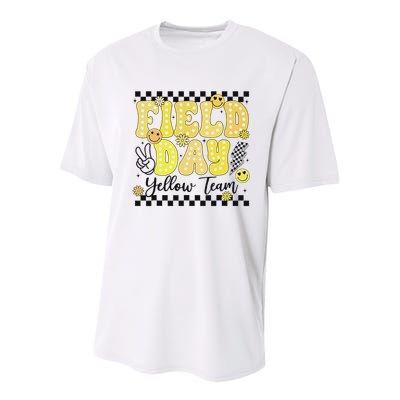 Field Day Yellow Team Field Trip Game Competition Student Youth Performance Sprint T-Shirt
