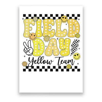 Field Day Yellow Team Field Trip Game Competition Student Poster