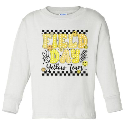 Field Day Yellow Team Field Trip Game Competition Student Toddler Long Sleeve Shirt