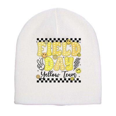 Field Day Yellow Team Field Trip Game Competition Student Short Acrylic Beanie