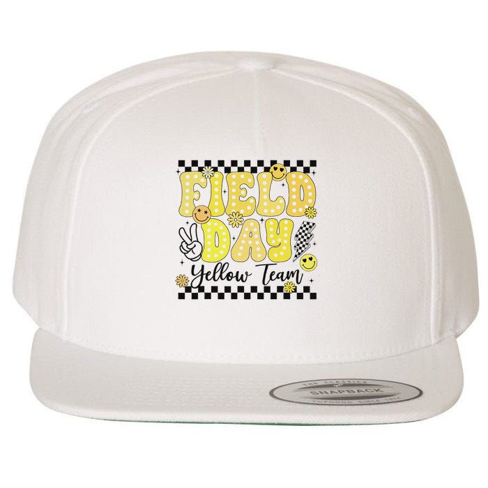 Field Day Yellow Team Field Trip Game Competition Student Wool Snapback Cap