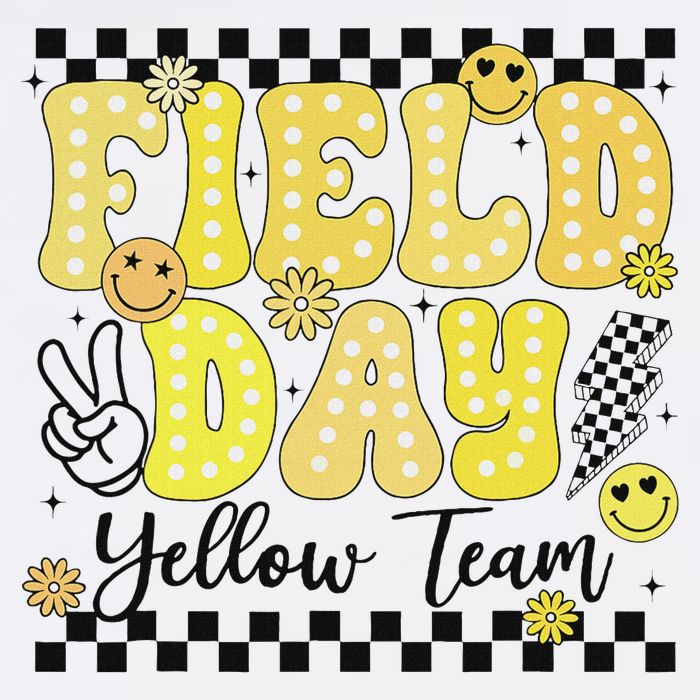 Field Day Yellow Team Field Trip Game Competition Student Wool Snapback Cap