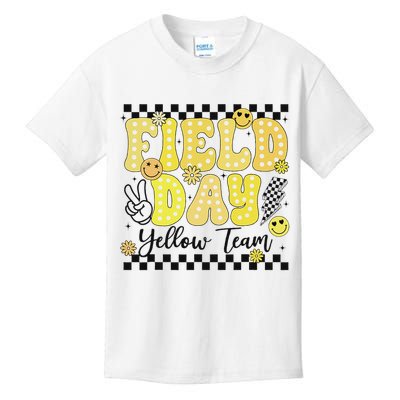 Field Day Yellow Team Field Trip Game Competition Student Kids T-Shirt