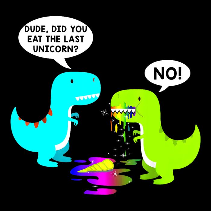 Funny Did You Eat The Last Unicorn Dinosaur Short Performance Shirt