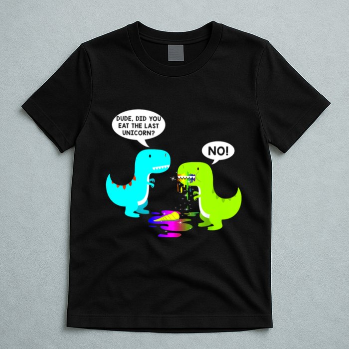Funny Did You Eat The Last Unicorn Dinosaur Short T-Shirt