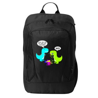 Funny Did You Eat The Last Unicorn Dinosaur Short City Backpack