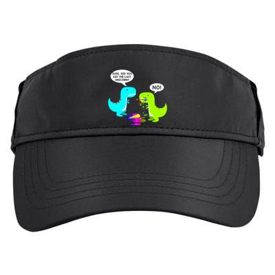 Funny Did You Eat The Last Unicorn Dinosaur Short Adult Drive Performance Visor