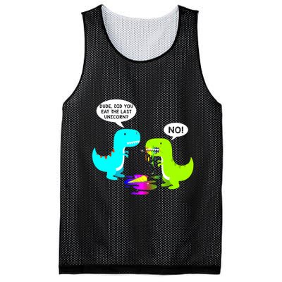 Funny Did You Eat The Last Unicorn Dinosaur Short Mesh Reversible Basketball Jersey Tank