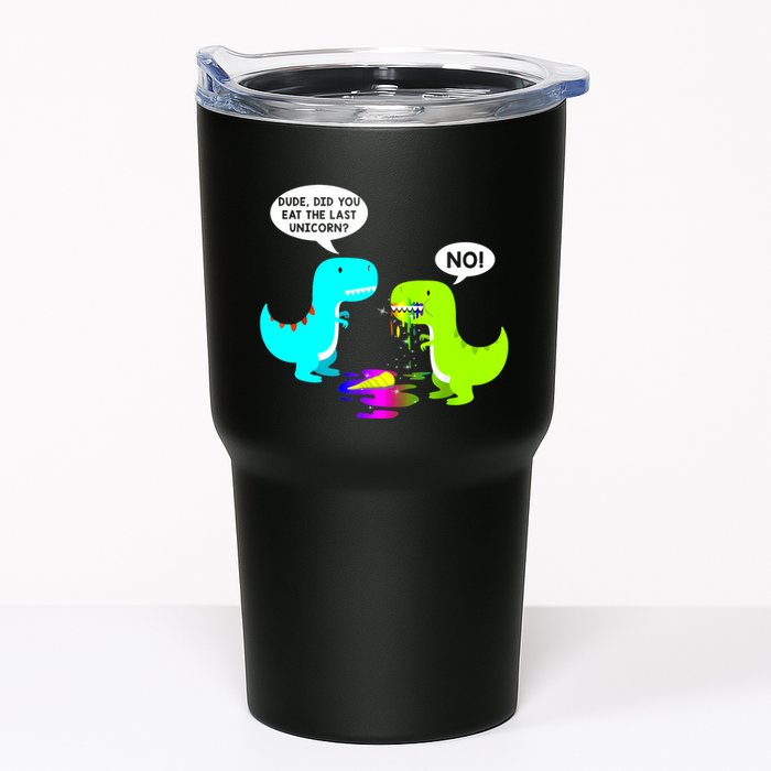 Funny Did You Eat The Last Unicorn Dinosaur Short Tumbler