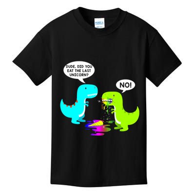 Funny Did You Eat The Last Unicorn Dinosaur Short Kids T-Shirt