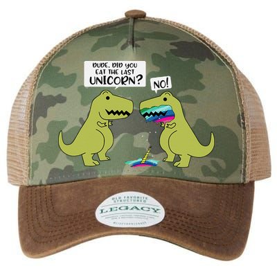Funny Did You Eat The Last Unicorn Dinosaur Legacy Tie Dye Trucker Hat