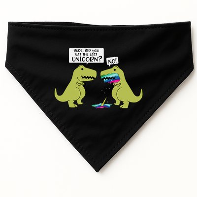 Funny Did You Eat The Last Unicorn Dinosaur USA-Made Doggie Bandana