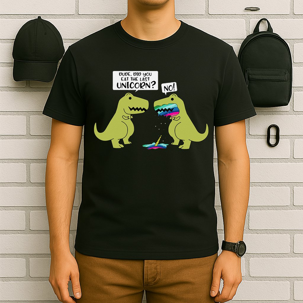Funny Did You Eat The Last Unicorn Dinosaur T-Shirt